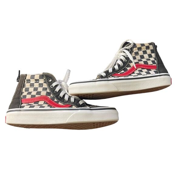 Vans Off The Wall Black Checkered Sneakers Size 13.5 - Picture 8 of 10